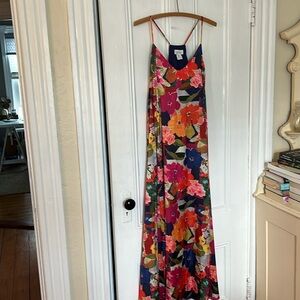 Nicole Miller floral maxi dress
